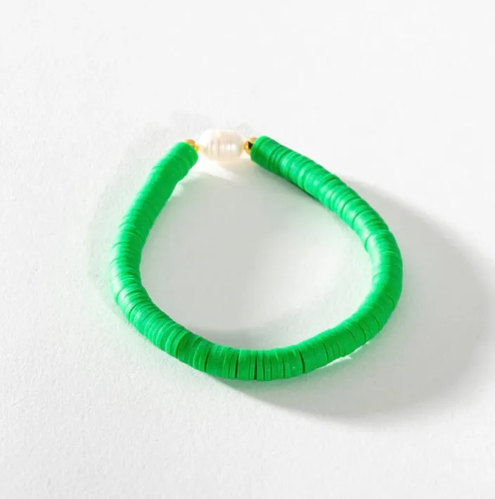 Pearl Pop Heishi Bead Bracelet
