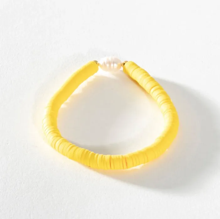 Pearl Pop Heishi Bead Bracelet