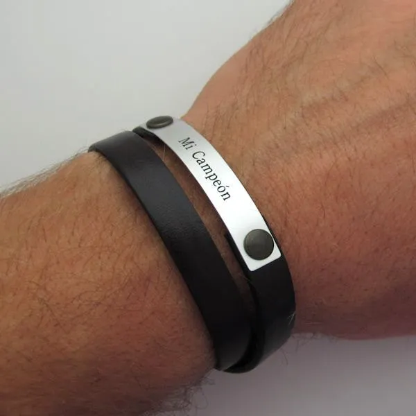 Personalized Mens Bracelet -anniversary gifts for men