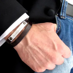 Personalized Mens Bracelet -anniversary gifts for men