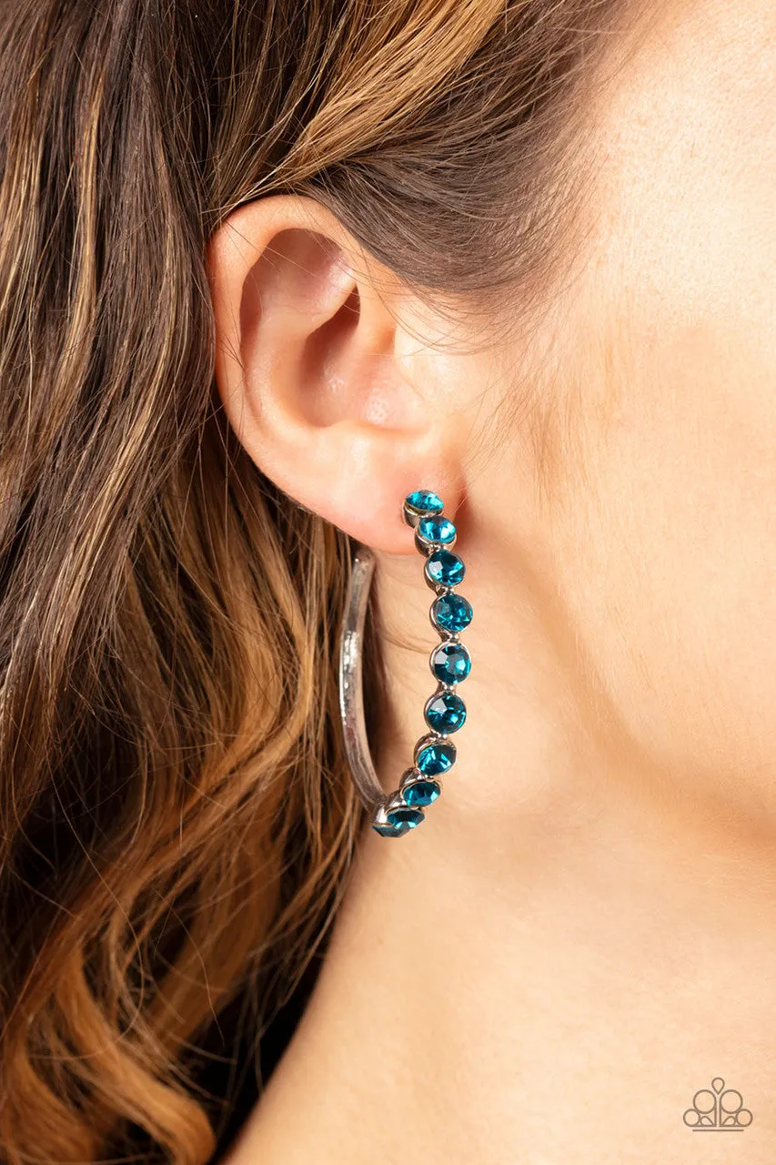 Photo Finish Blue Paparazzi Earrings
