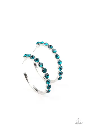 Photo Finish Blue Paparazzi Earrings