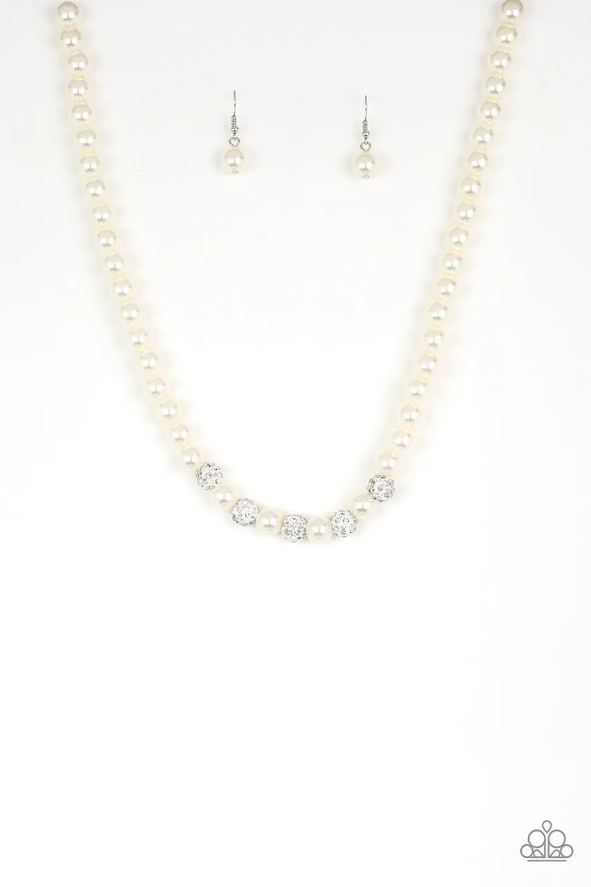 Posh Boss White Paparazzi Necklace
