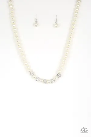 Posh Boss White Paparazzi Necklace