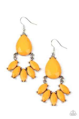 POWERHOUSE Call Orange Paparazzi Earrings