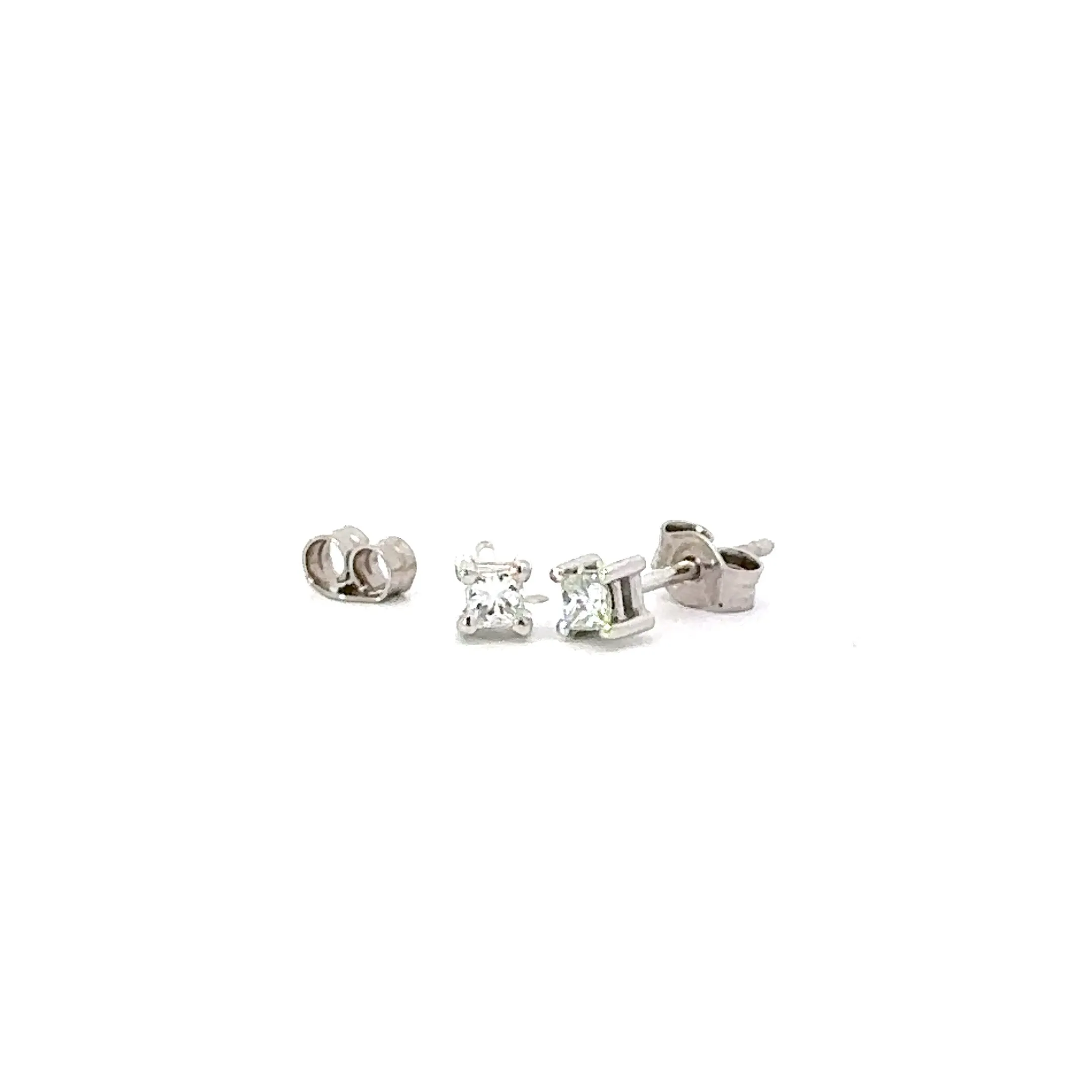 Princess Cut Diamond Stud Earrings