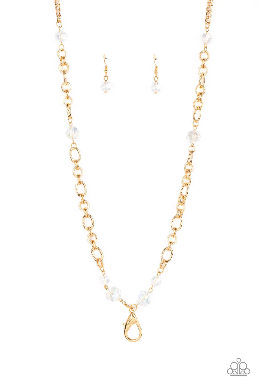 Prismatic Pick-Me-Up - Gold Lanyard