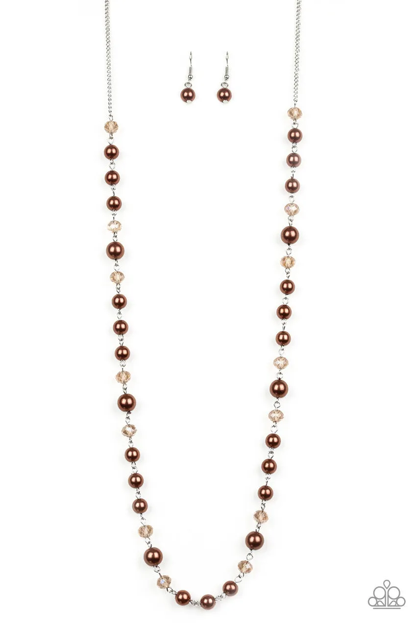 Pristine Prestige Brown Paparazzi Necklace