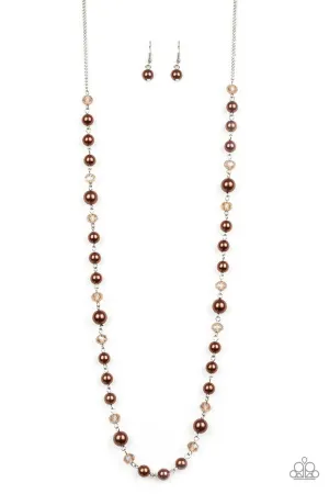 Pristine Prestige Brown Paparazzi Necklace
