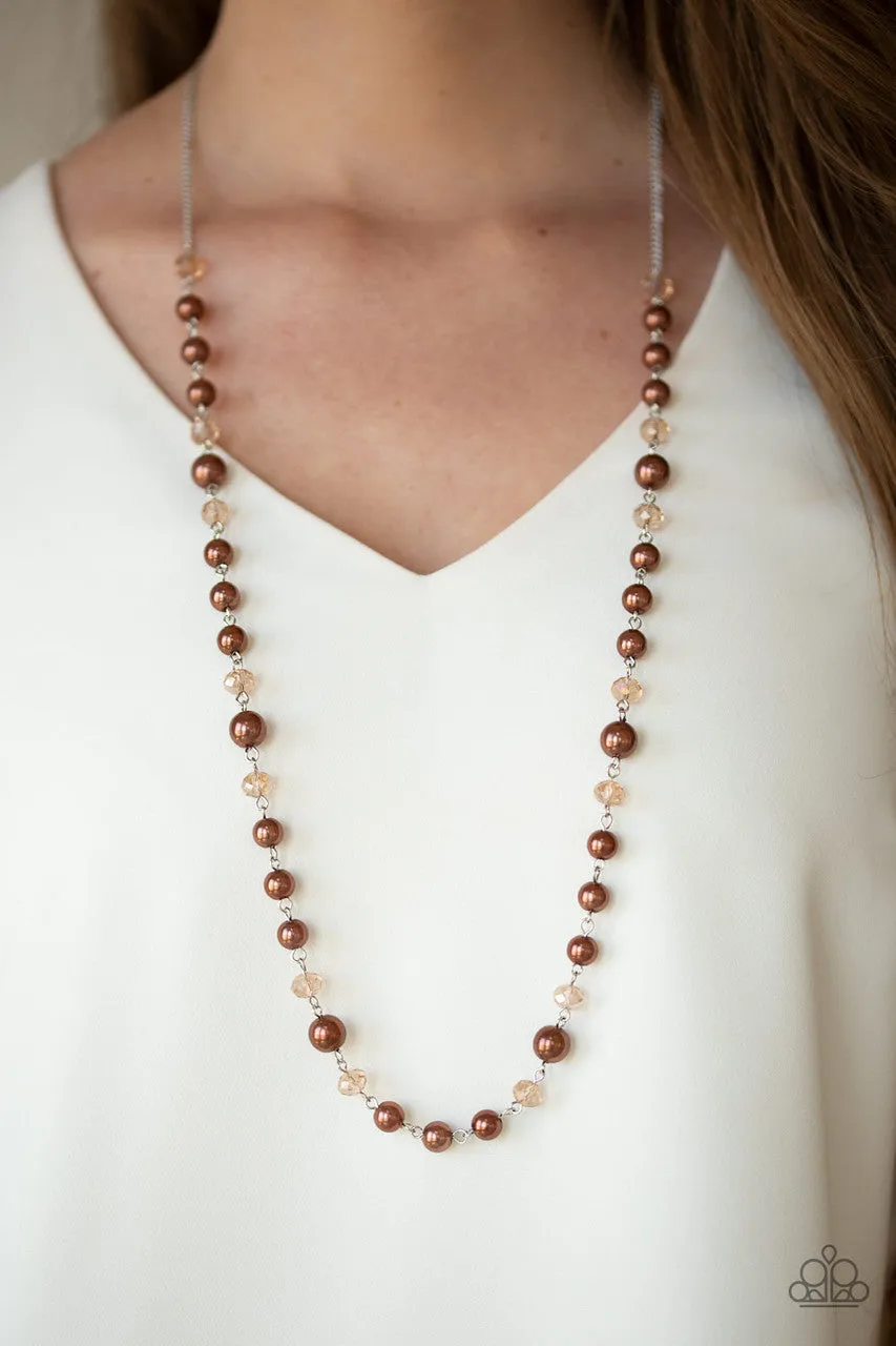 Pristine Prestige Brown Paparazzi Necklace
