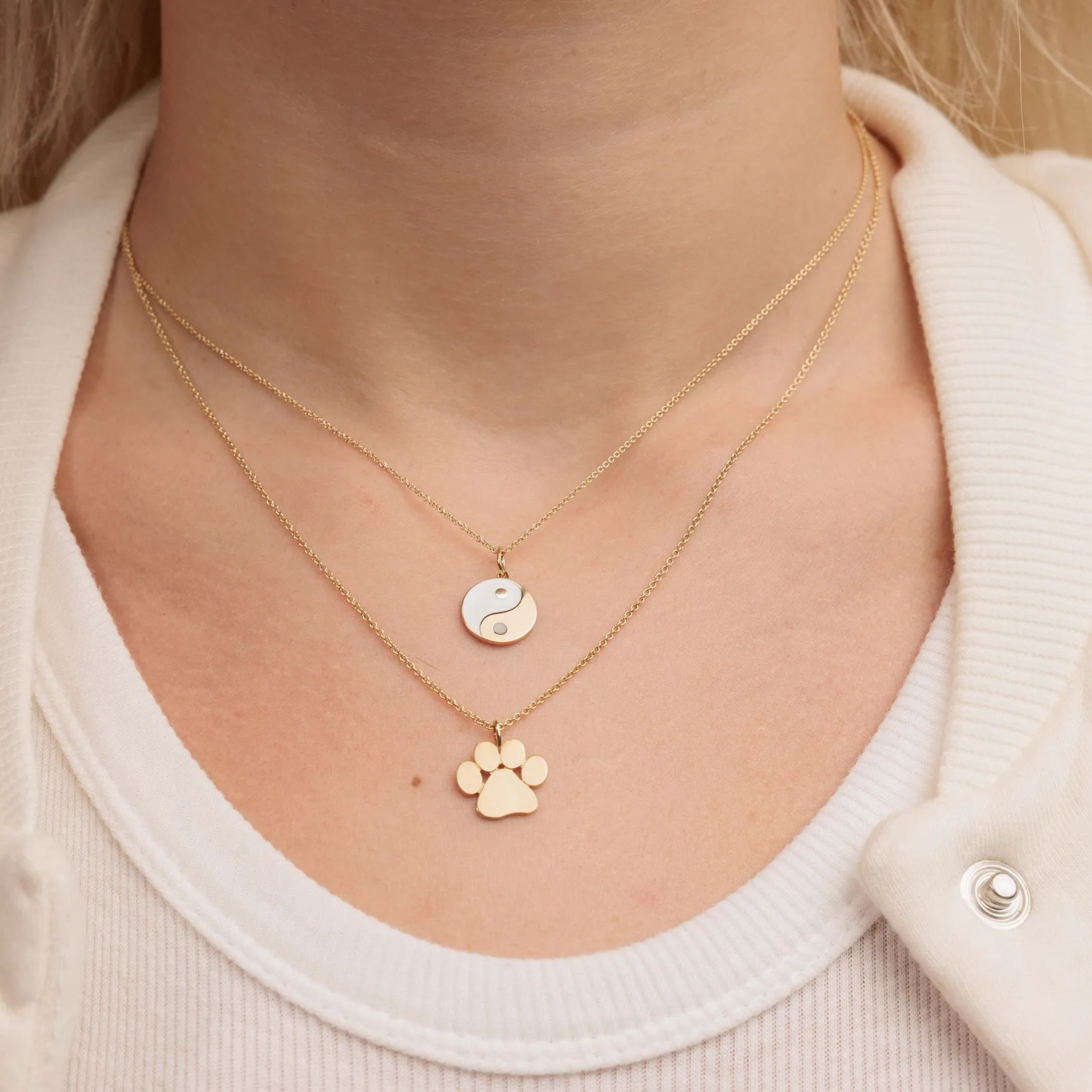 Pure Gold Small Paw Charm