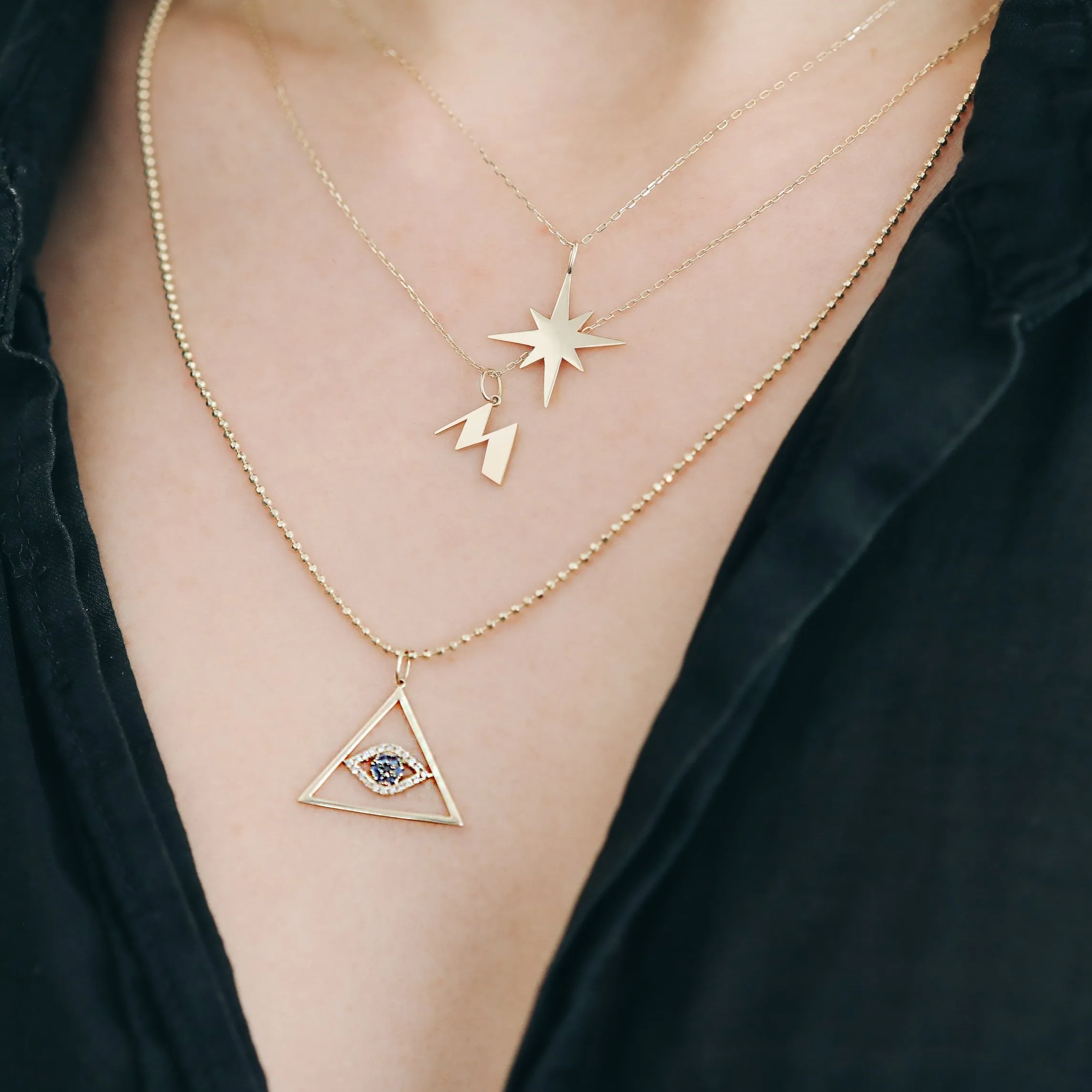 Pure Gold Small Starburst Charm