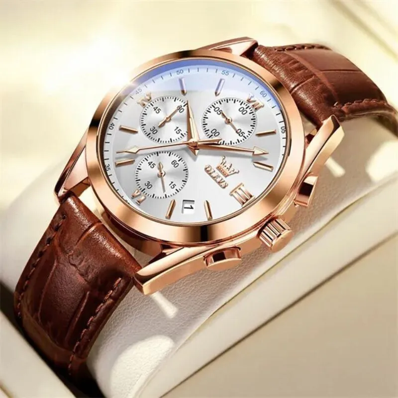 QUARTZ LUMINOUS CHRONOGRAPH WATCH | Radiant Timekeeping Precision