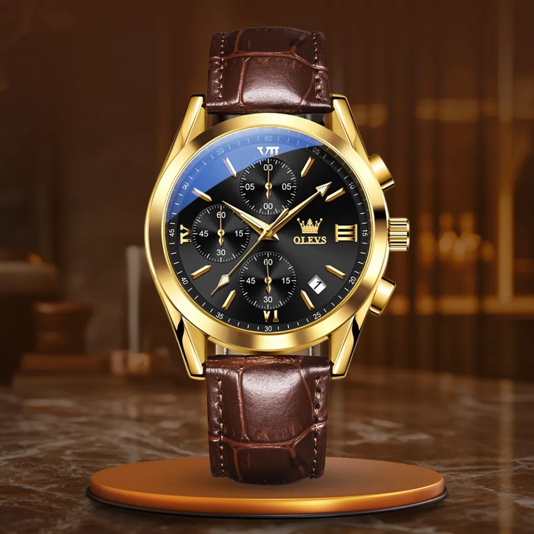 QUARTZ LUMINOUS CHRONOGRAPH WATCH | Radiant Timekeeping Precision