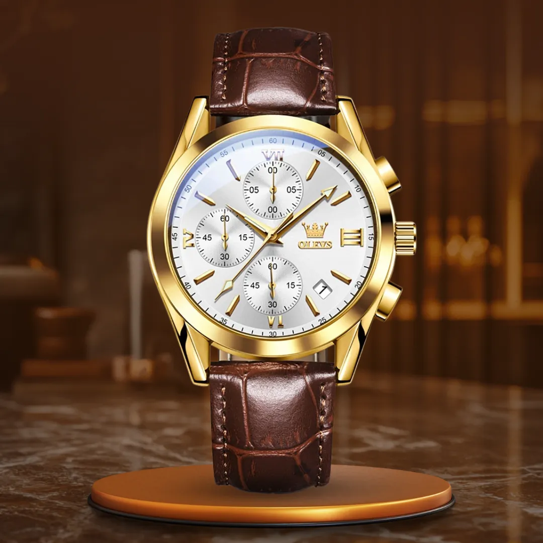 QUARTZ LUMINOUS CHRONOGRAPH WATCH | Radiant Timekeeping Precision