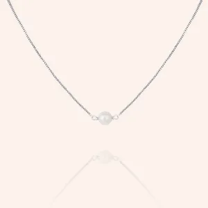"My Wish" Cultured Freshwater Pearl Snake Chain Necklace