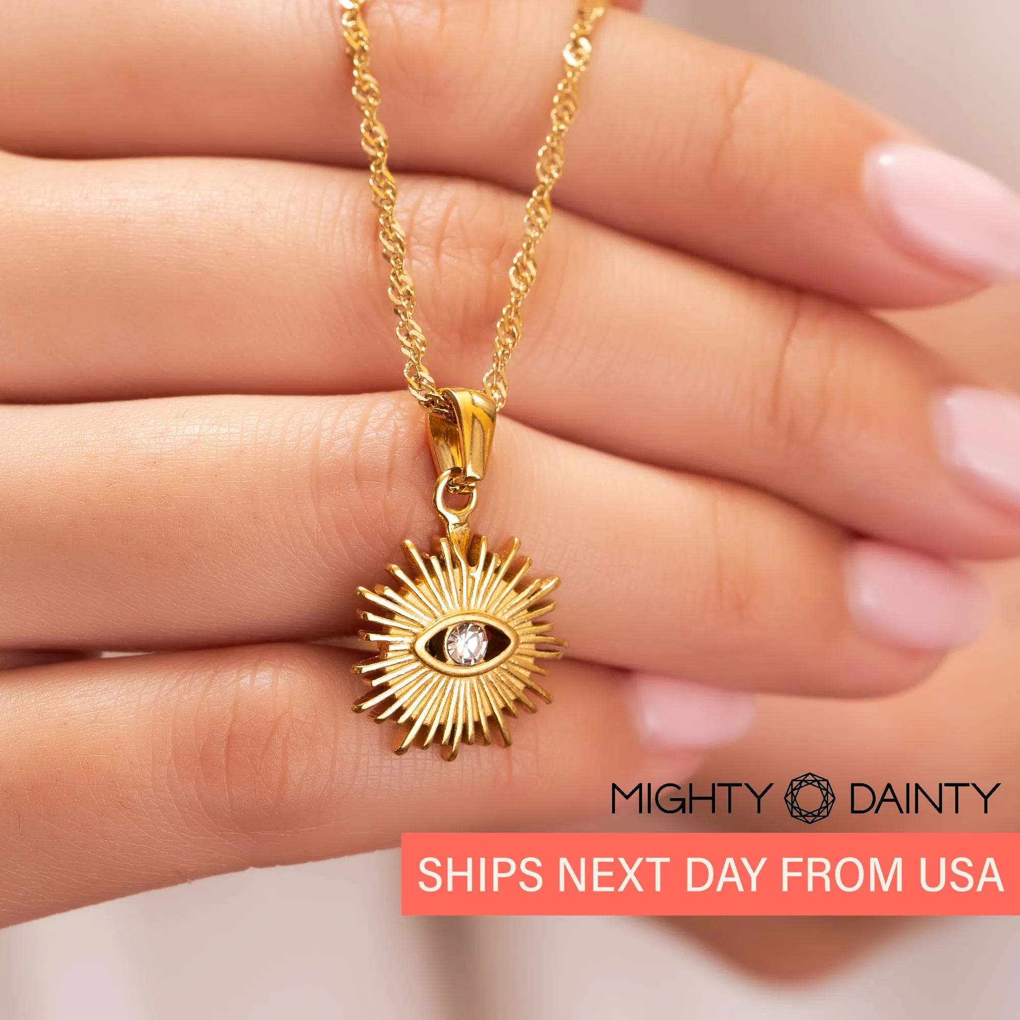 Radiant Evil Eye Necklace