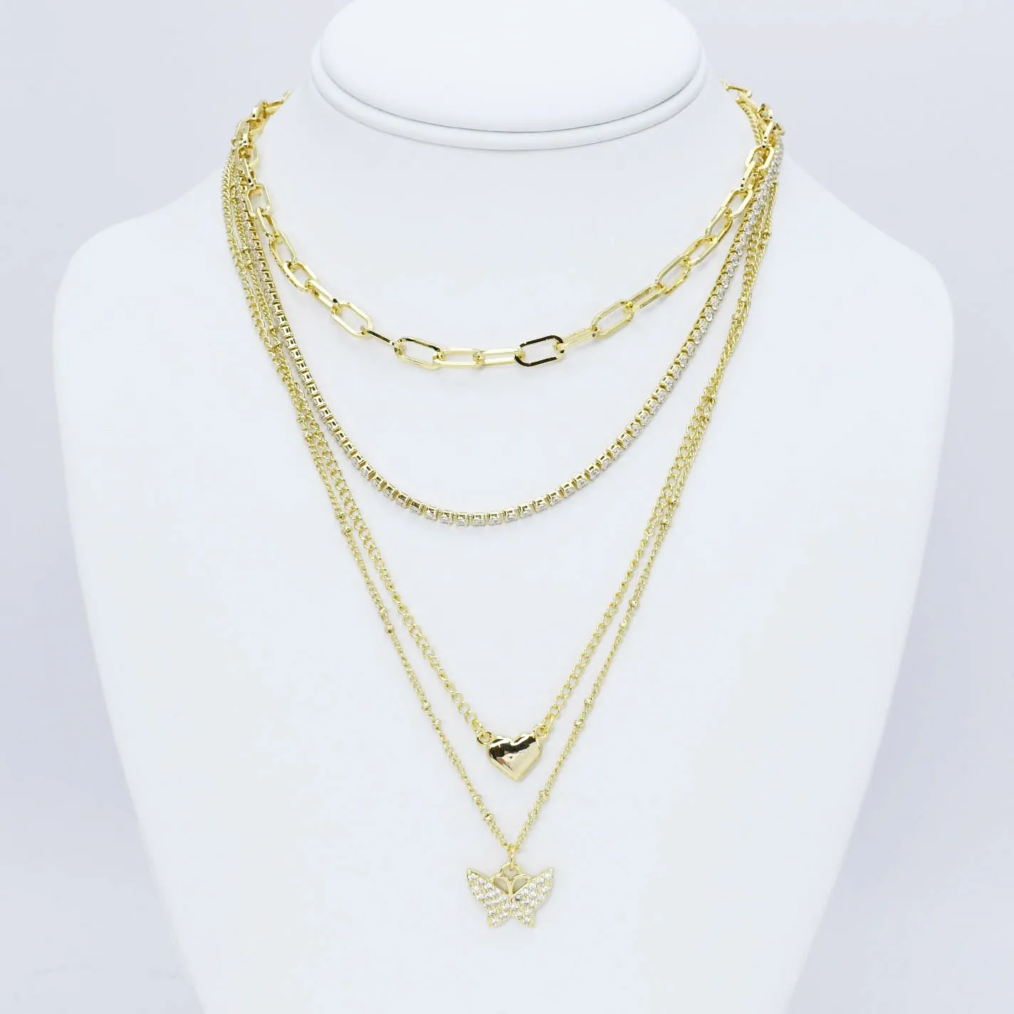 Radiant Fluttery Layer Necklace