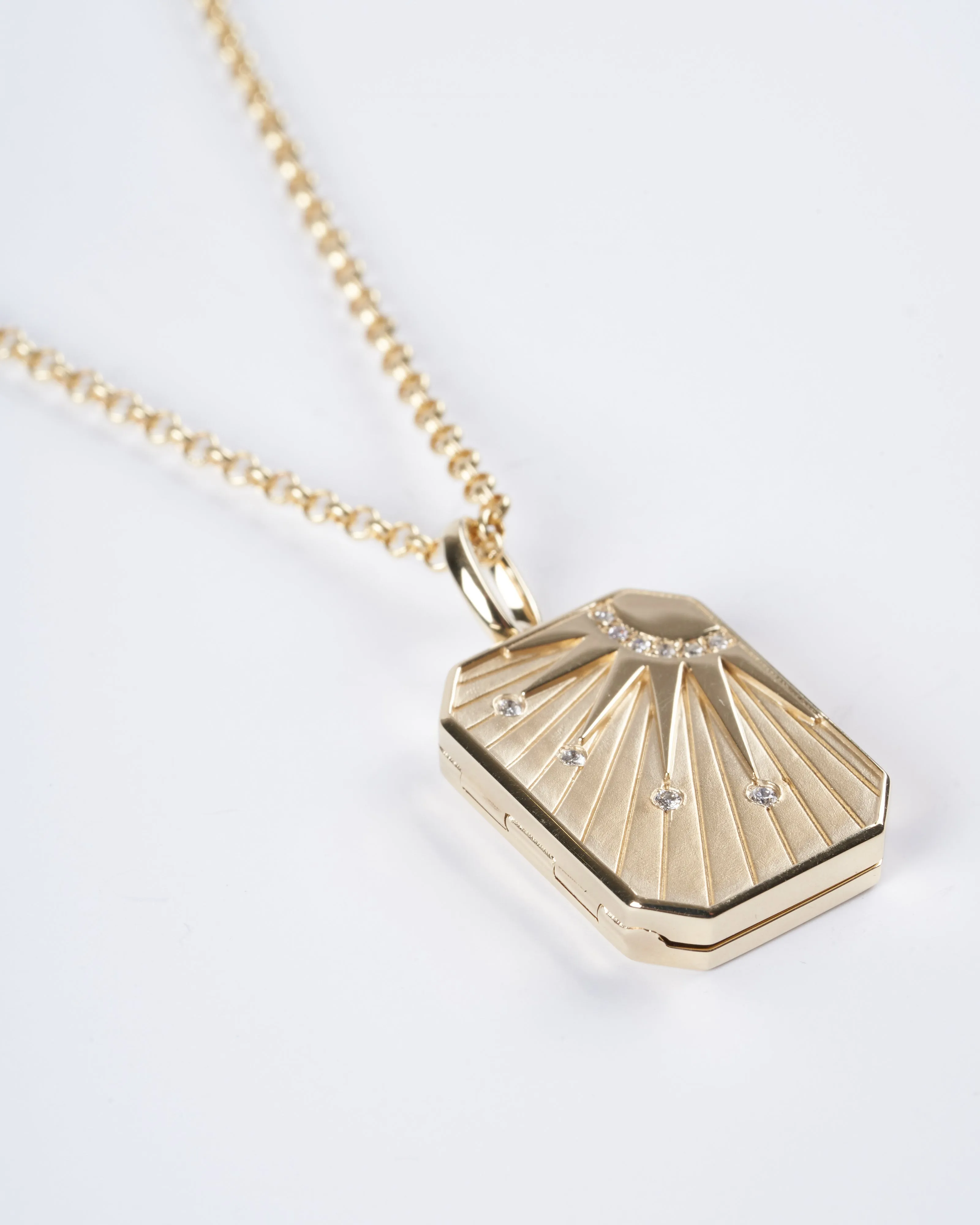 radiant sun locket