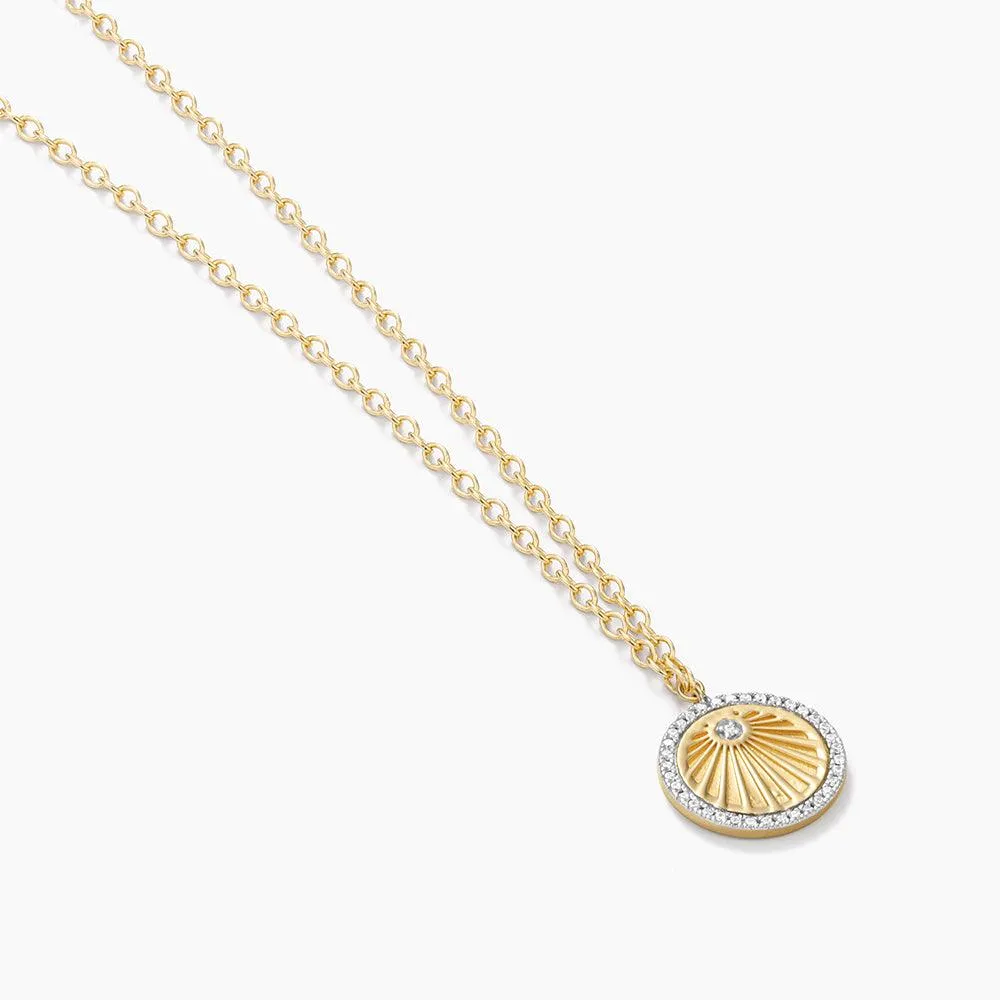 Radiant Sun Pendant Necklace
