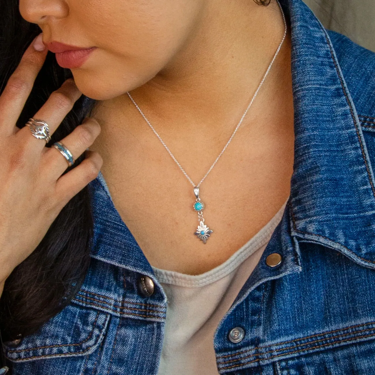 Radiante: Turquoise Stardrop Necklace