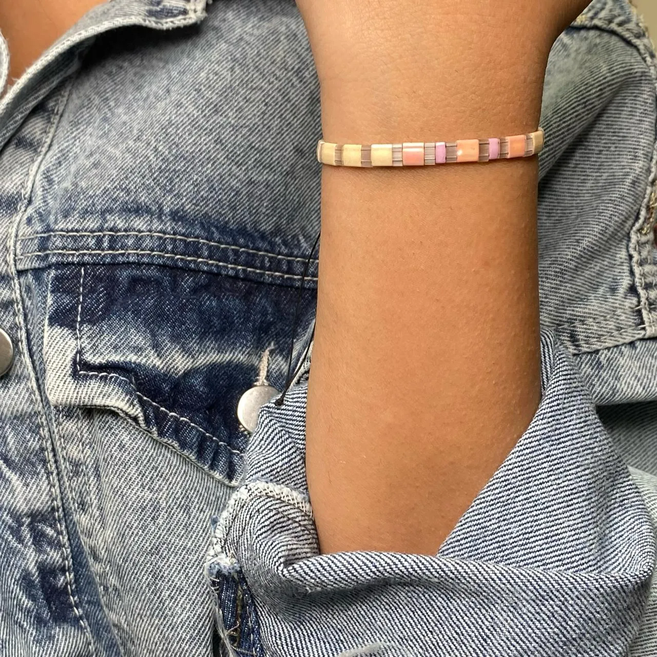 Rectangular Beads Bracelet