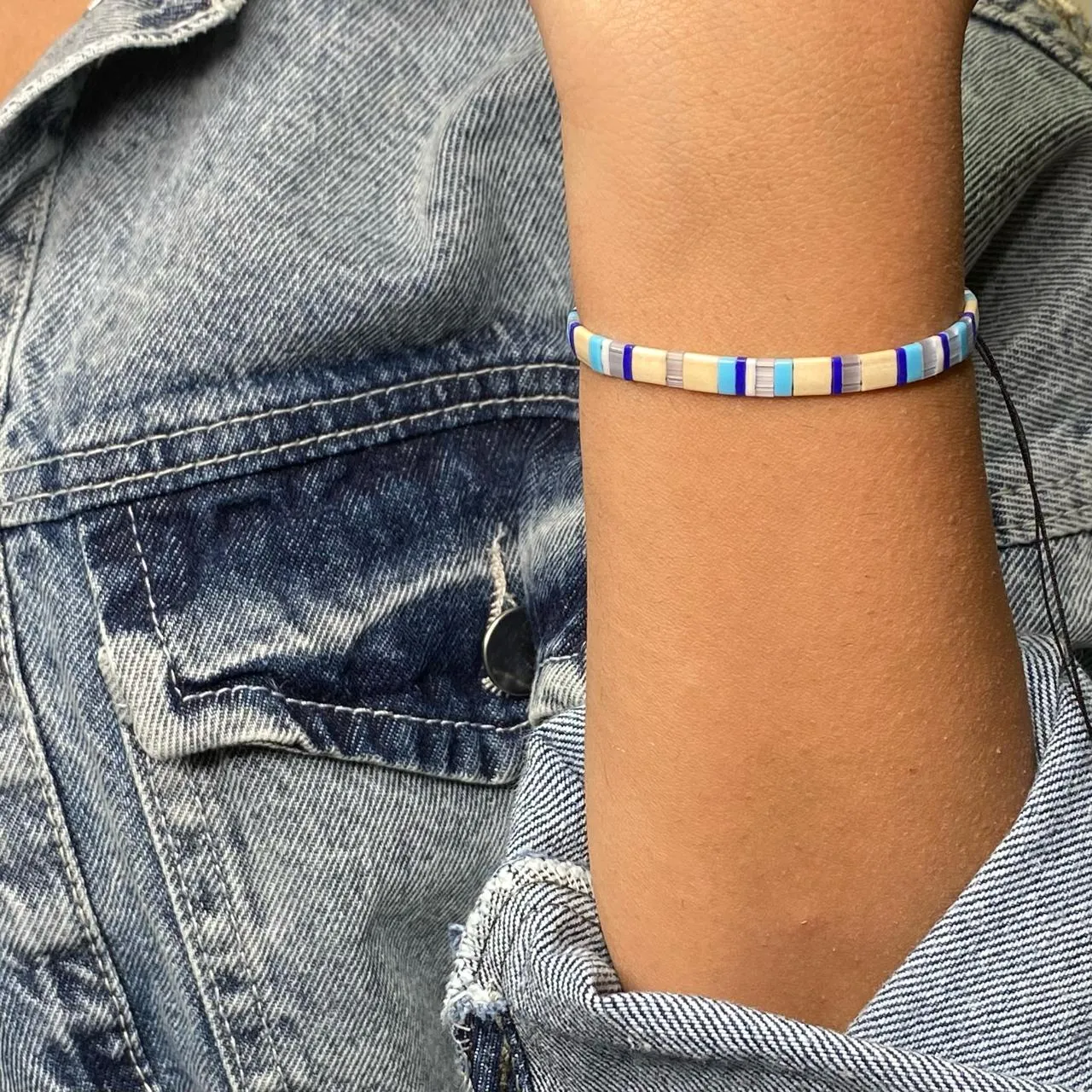Rectangular Beads Bracelet