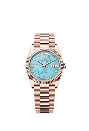 Rolex Day-Date 36, 18k Everose Gold with Diamond-set, 36mm, Ref# 128235-0064