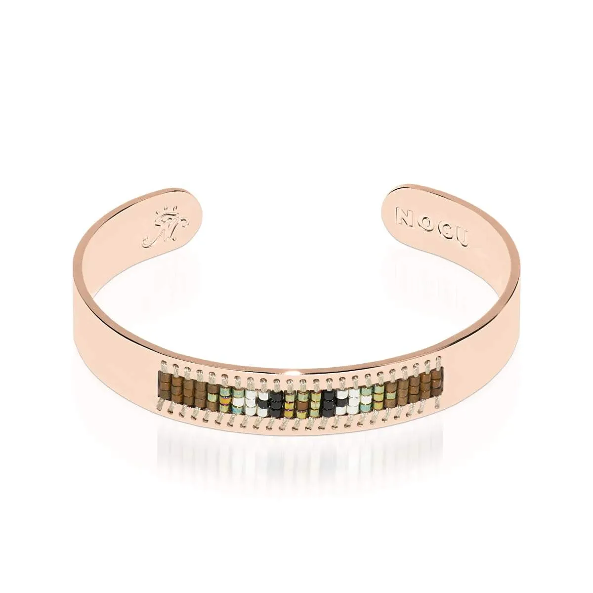 Rolling Hills | 18k Rose Gold | Boho Bangle
