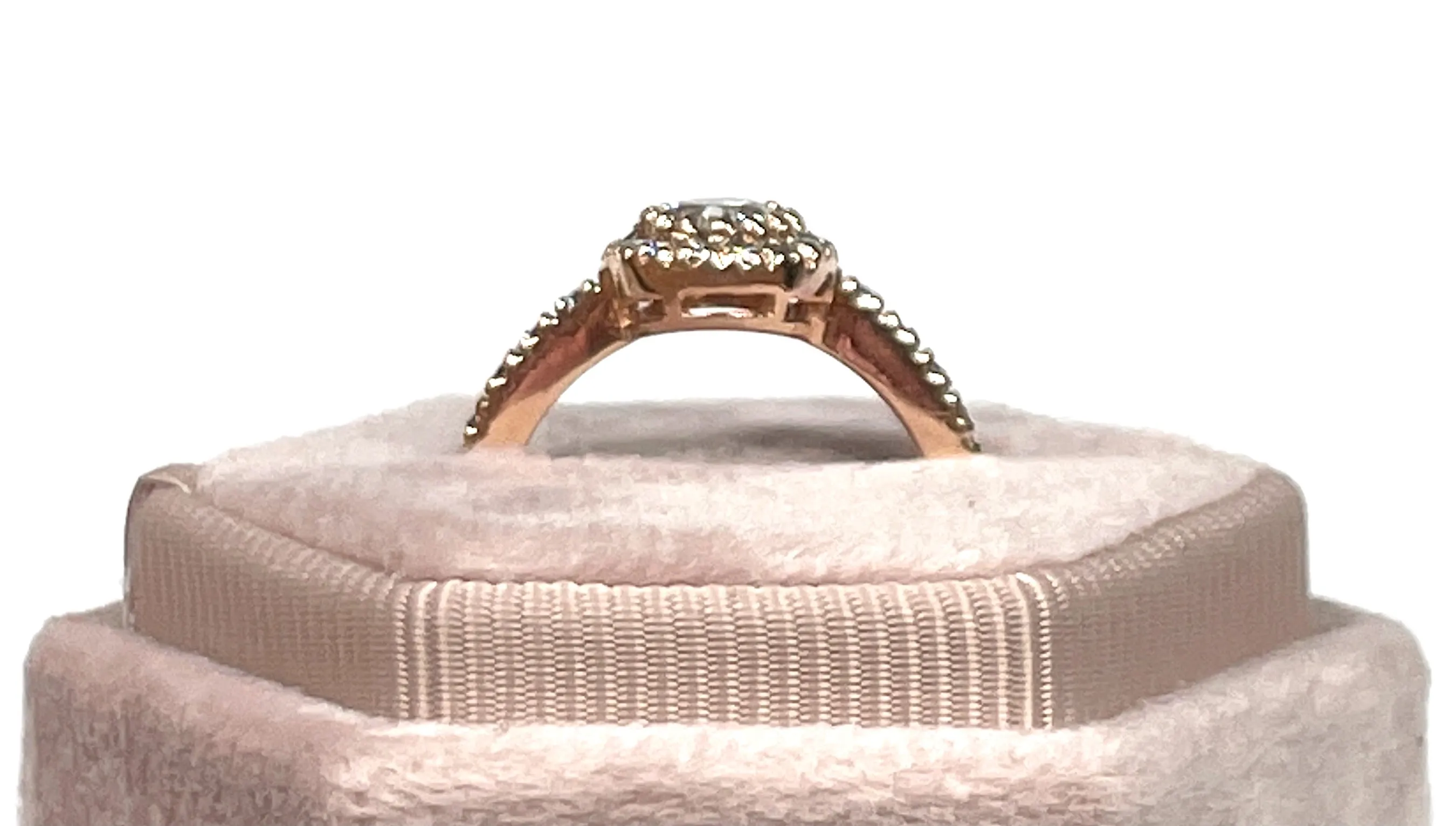 Rose Gold Diamond Ring (Authentic Pre-Owned)