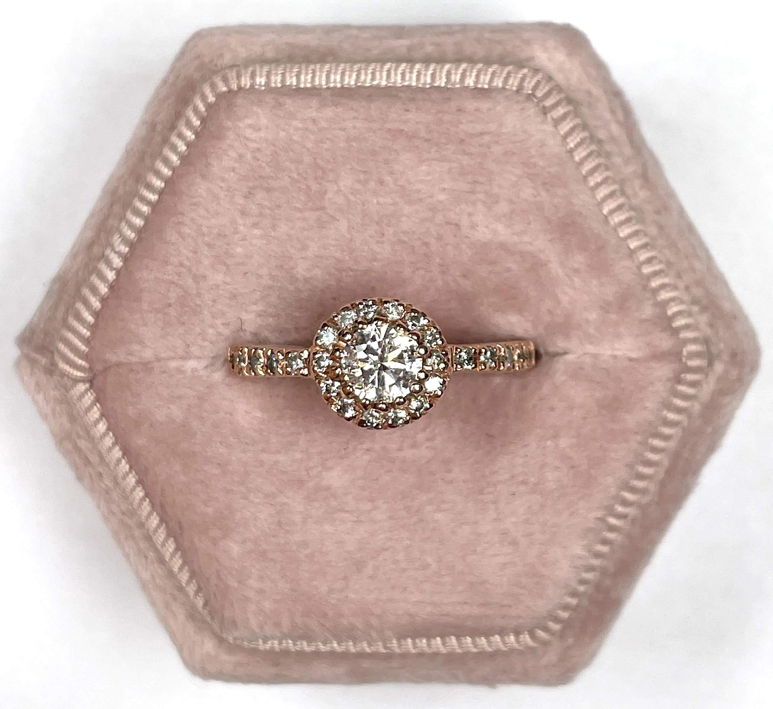 Rose Gold Diamond Ring (Authentic Pre-Owned)