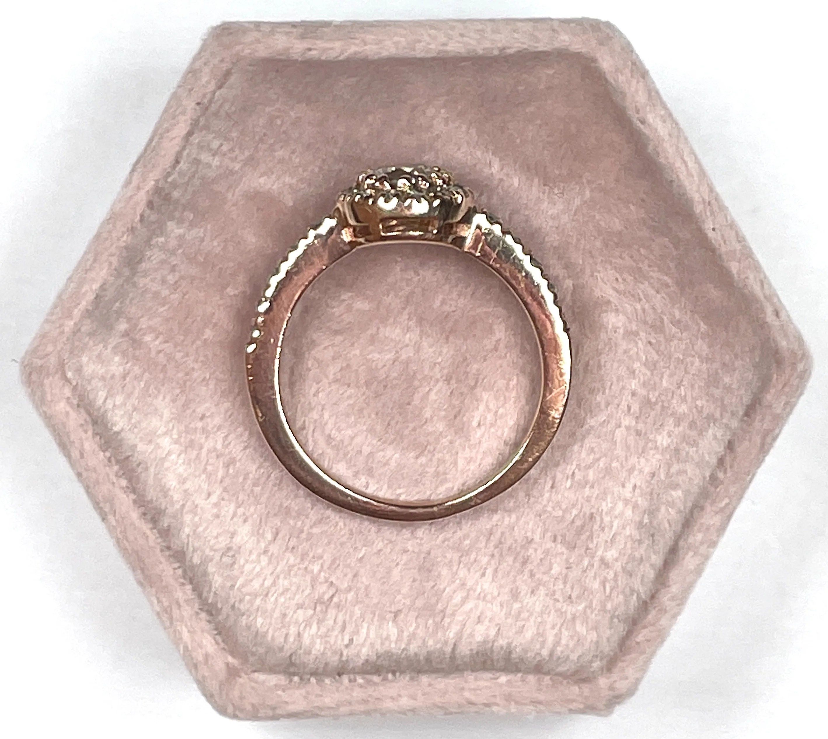 Rose Gold Diamond Ring (Authentic Pre-Owned)