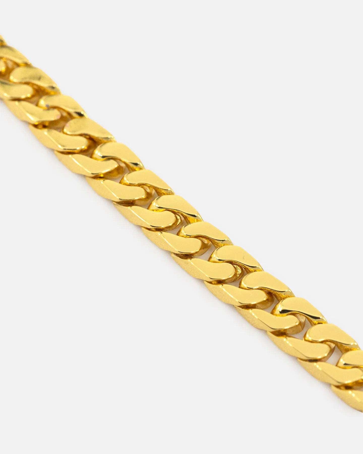 Saint Morta Flat Faced Curb Chain Gold