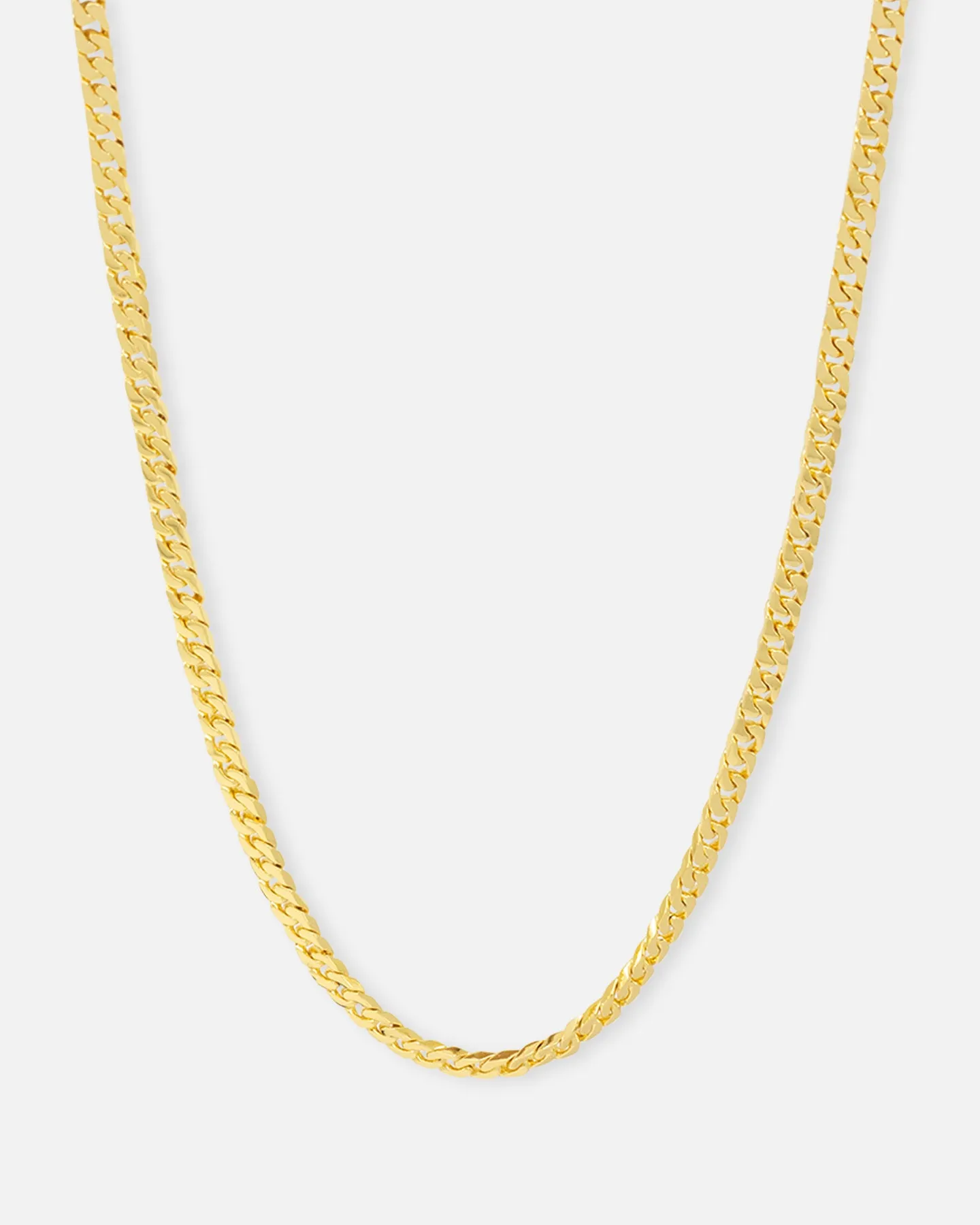 Saint Morta Flat Faced Curb Chain Gold