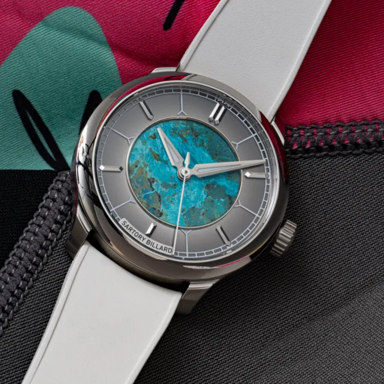 Sartory-Billard SB04-E Chrysocolla Platinum (In-stock - Ships Now)