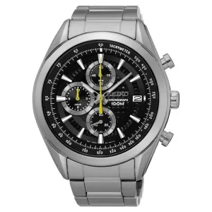 Seiko Dress Black Dial Men 45mm