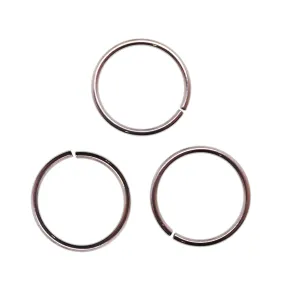 Set of 3 Seamless Steel Pull-Apart Rings 20g