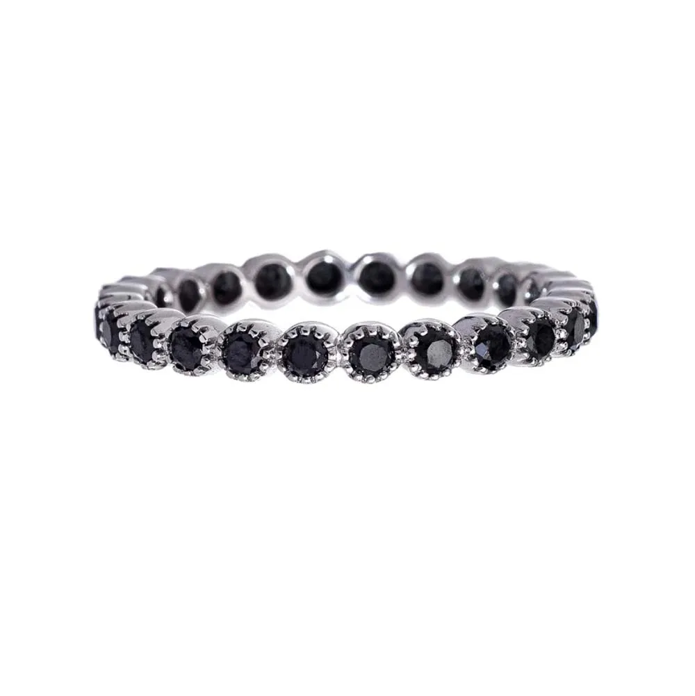 Sethi Couture Bezel Black Diamond Band