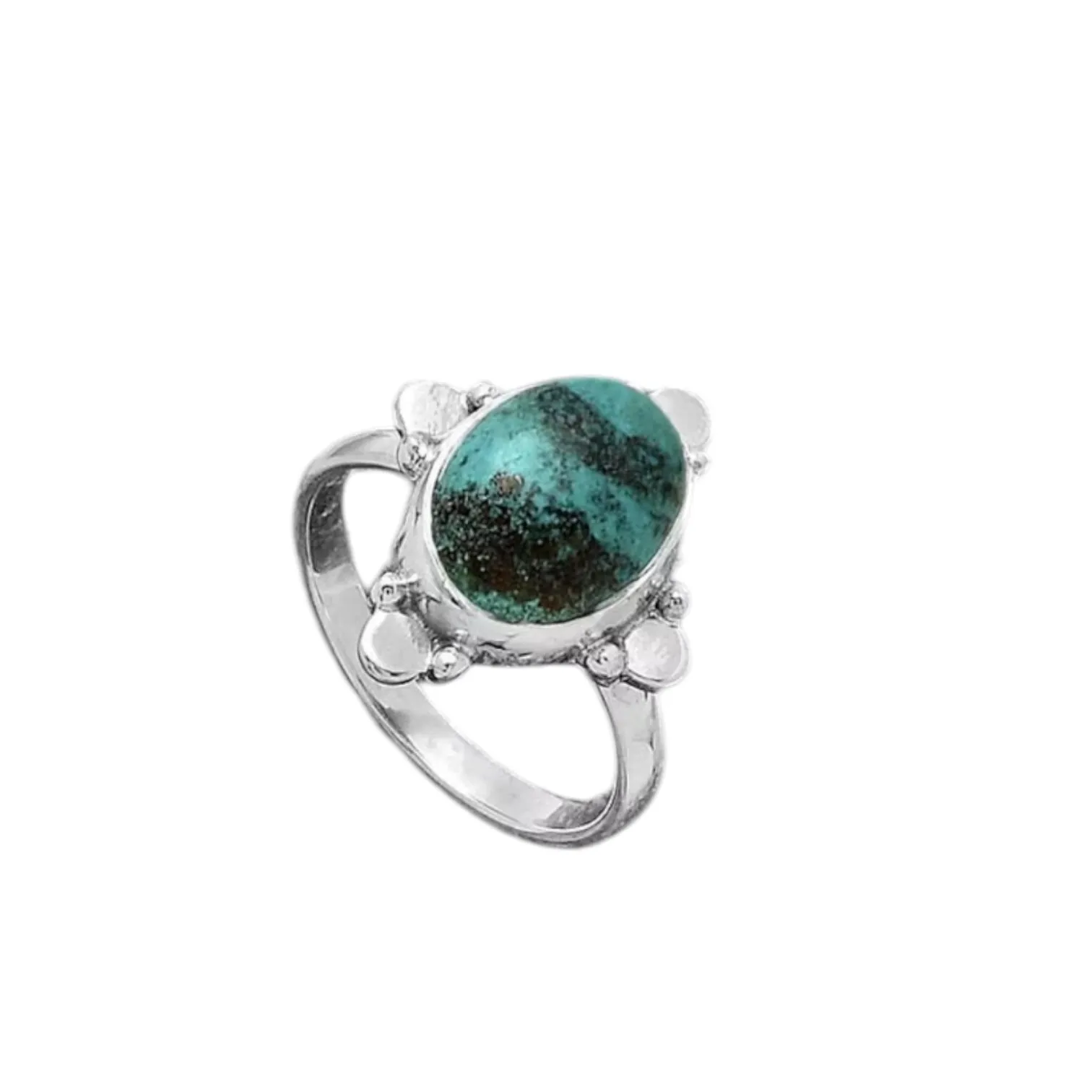 Shattuckite Solid 925 Sterling Silver Ring 7