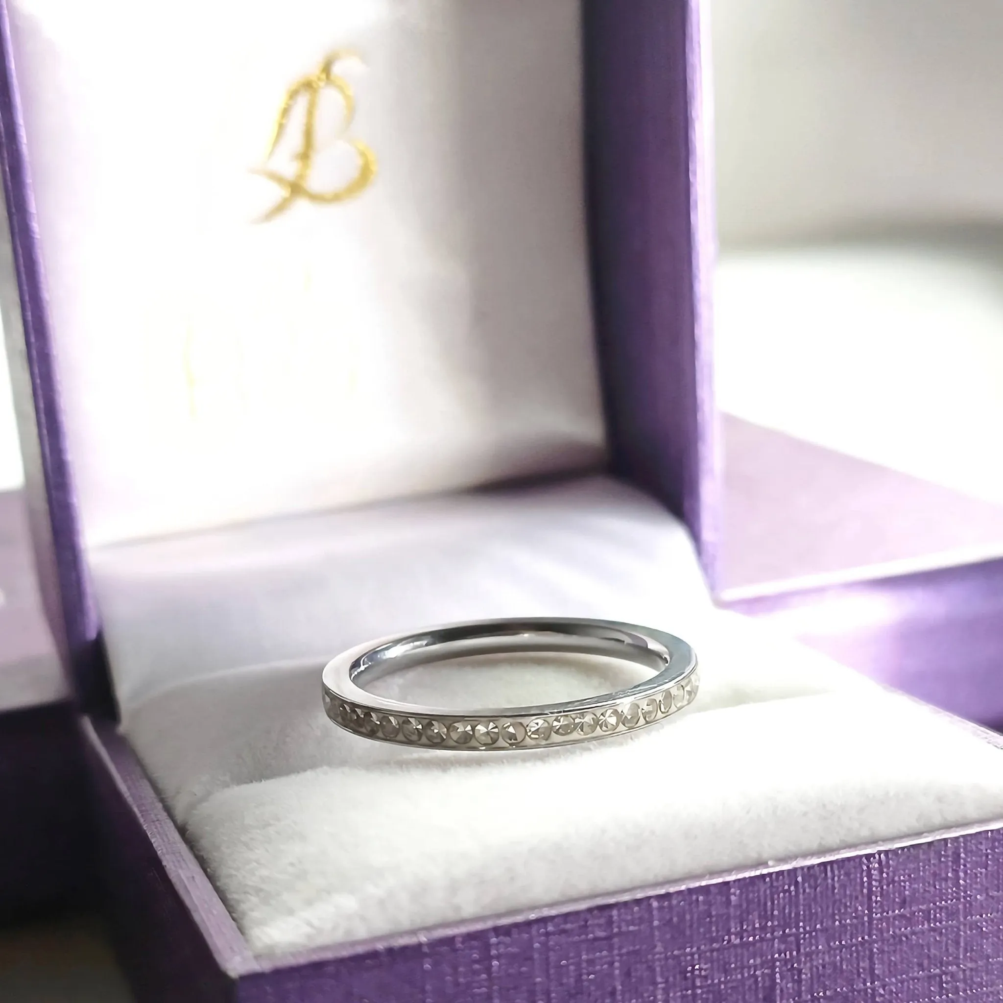 Shimmering Love Ring