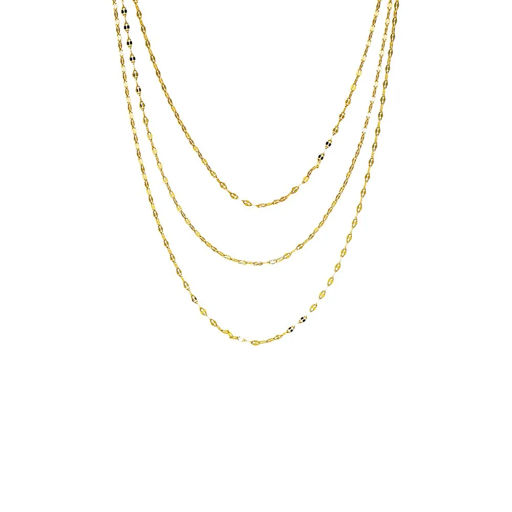 Shiny Baby Mariner Chain Necklace Combo  Set