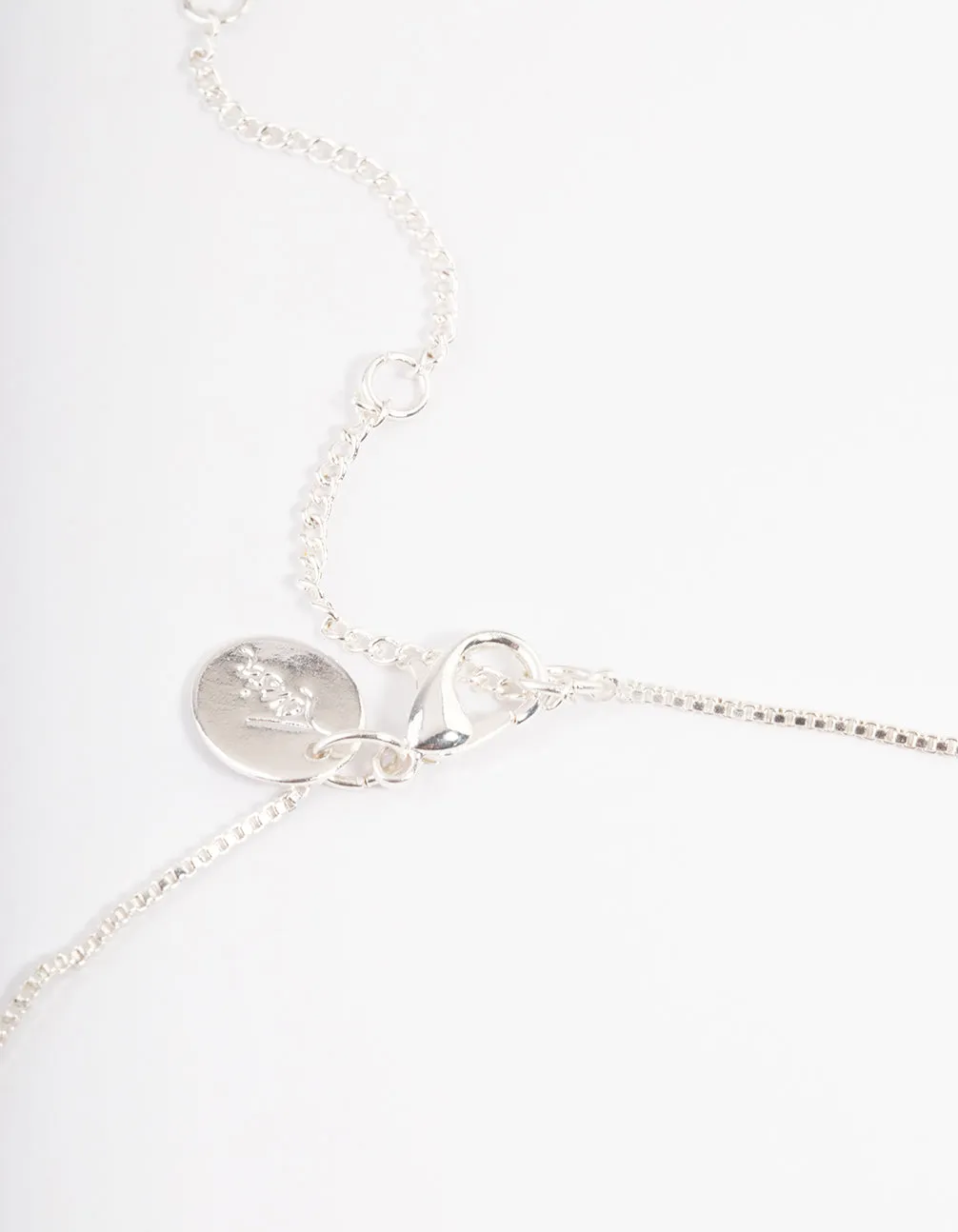 Silver Plated Cross Box Chain Necklace