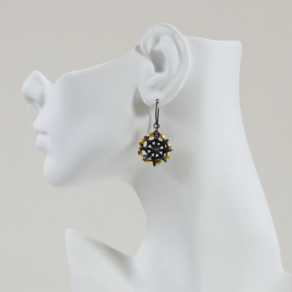 Siren Star Wheel Dangle Earring