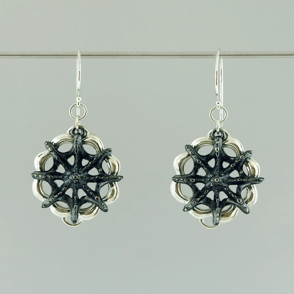 Siren Star Wheel Dangle Earring