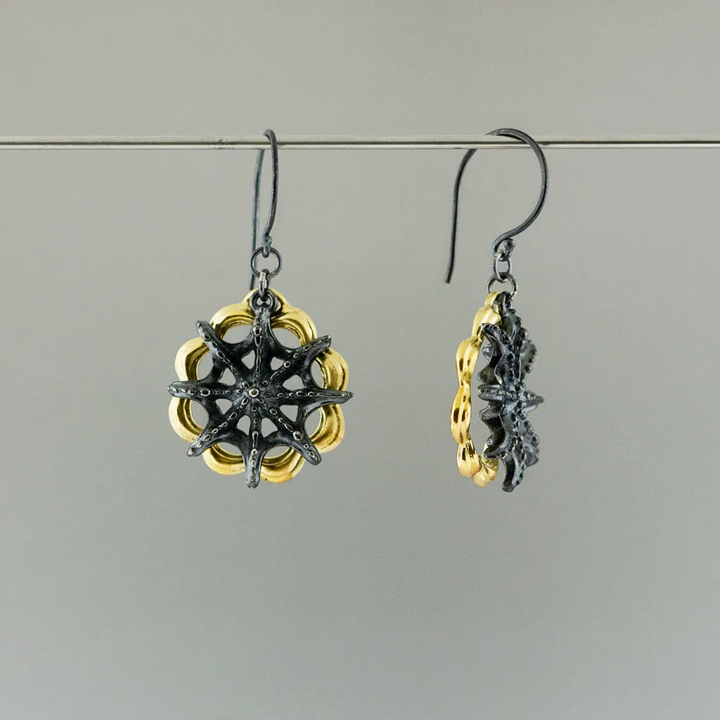 Siren Star Wheel Dangle Earring