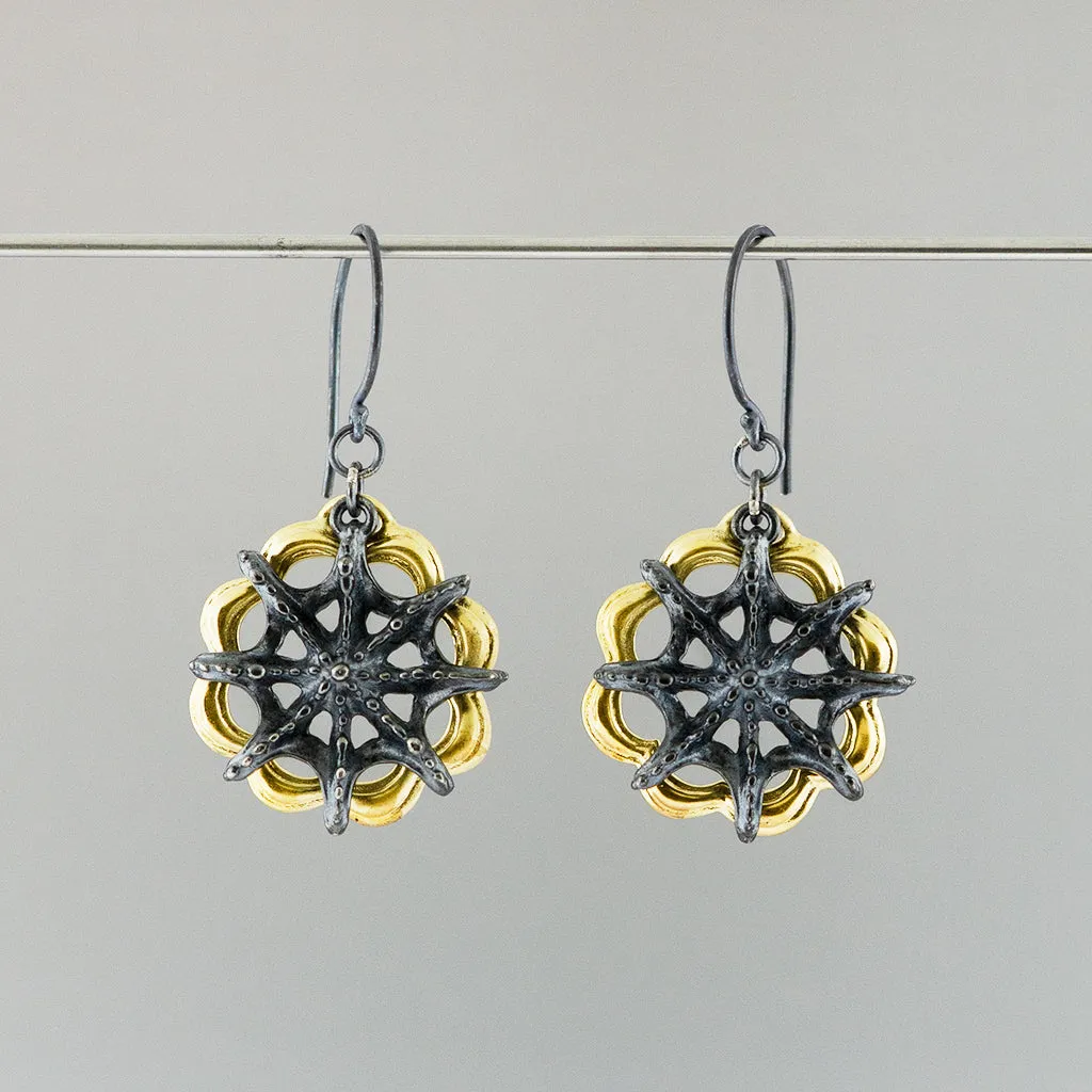 Siren Star Wheel Dangle Earring