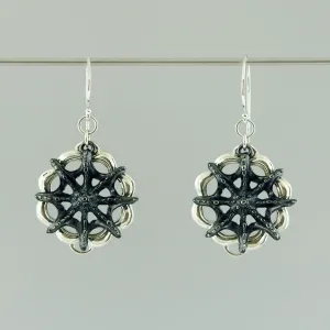 Siren Star Wheel Dangle Earring