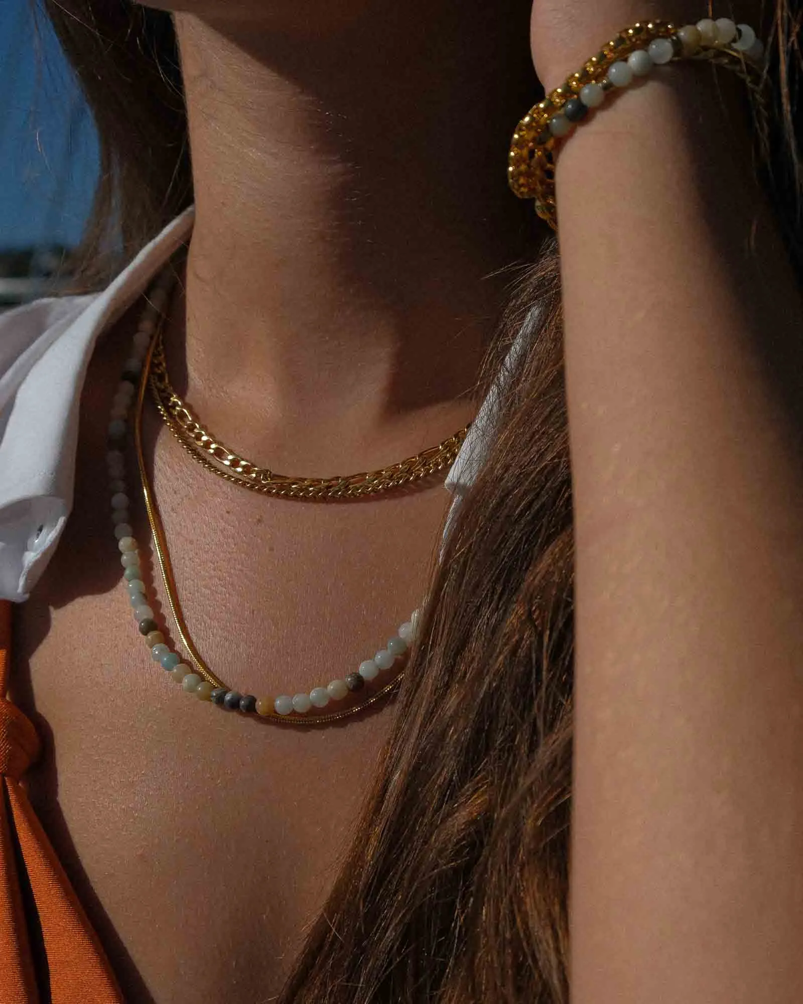 Snake Bone Chain Necklace