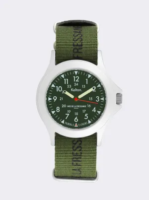 Solaire Field kaki watch Kelton x Ines de la Fressange Paris