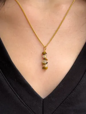 Solar Plexus Chakra Dangling Necklace